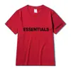 2023 Transfronteiriça Nova Algodão Manga Curta Essencial para Casal Carta Estampagem a Quente Marca da Moda Gola Redonda Casual Esportiva Camiseta