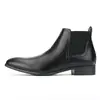 Botines Chelsea de Hombre Comercio Exterior Cuadrado Pequeño Zapatos de Hombre Moda Versátil Transfronterizos Botines de Tobillo para Hombre