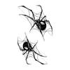 Adesivo de Tatuagem de Aranha para Halloween Transfronteiriço Rosto Engraçado de Terror Teia de Aranha Adesivo de Tatuagem para Festa