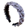 Accesorios para el cabello de moda coreana, diadema ancha con borde de oreja plegable hecha a mano con trenza de tres hilos, estilo retro de hada, elegante y de alta calidad.