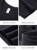 Camiseta de algodón peinado pesado de 260g manga corta para hombre holgada interior color liso camiseta básica cuello redondo marca de moda venta al por mayor