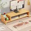 Soporte para Computadora de Escritorio Base Elevadora para Monitor de Escritorio de Oficina Soporte de Escritorio con Cajón Estante de Almacenamiento para Laptop