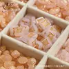 Tono Rosa Hada Vidrio Checo Estilo Retro Cuentas Geométricas Cuentas Sueltas Pulsera DIY Hecha a Mano Accesorios de Joyería
