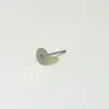 Fabricantes acero inoxidable DIY aretes hechos a mano accesorios colgantes aguja plana aguja de arete aretes planos fondo plano joyería al por mayor