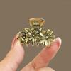 Horquilla Retro de Flores Estilo Chino Mediana Clip de Agarre Sentido de Alta Gama Parte Posterior de la Cabeza Clip Tiburón Gujin Clip de Agarre para el Cabello Accesorios para el Cabello