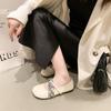 Bailarinas Retro Poco Profundas Estilo Francés para Mujer, Nuevo Modelo Verano y Otoño 2026, Zapatos Mary Jane de Piel Suave Brisa Suave de Noche