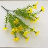 25 flores artificiales de crisantemo silvestre pequeño, hierba de agua caliente transfronteriza, margarita pequeña, corona de flores falsas, accesorios, flores de seda, crisantemo pequeño, venta al por mayor