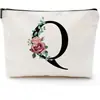 Bolsa Impresa con Patrón de Flores y Carta Transfronteriza, Regalo para Dama de Honor de Boda, Neceser, Portallaves y Monedero Portátil