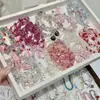 Pulseira de Coração de Vidro Colorido com Borboleta, Pulseira Exquisita de Luxo Leve de Nicho de Alta Qualidade, Joia de Moda Versátil e Estilosa para Mulheres
