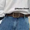 Cinto simples de alta qualidade Feminino estilo coreano novo jeans de todos os jogos cinto decorativo calças de estudante masculino com prata fosca