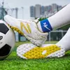 Zapatos de fútbol para niños con velcro de malla, transpirables y resistentes a las roturas, para adolescentes y estudiantes, zapatillas de entrenamiento de competición para niños grandes.
