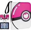 Álbum de Cartas Pokémon Álbum de Armazenamento de Cartas de Jogo Álbum de Cartas de Couro de Criatura Mágica Mais Álbum de Cartas com Folhas Soltas Nove Grades