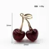 Llavero Grande de Cereza Colgante de Manzana Colgante Exquisito para Bolso Insdiy Anillo para Llavero de Coche Joyería Pequeña
