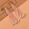 Estilo nacional borla de cuentas de arroz flecos brocado Song accesorios bolsa colgante accesorios hechos a mano con cuentas adornos colgantes cuentas de madera