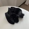 Diseño Estilo Francés Scrunchie de Volantes de Gama Alta, Lazo para el Cabello de Satén Estilo Ins para Mujer, Nuevo Lazo para el Cabello Simple y Elegante