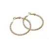 Pendientes Grandes de Aguja de Plata S925 para Mujer, Pendientes de Lujo de Gama Alta con Sentido de Diseño, Pendientes de Aro de Nicho, Aro Exagerado para Caras Cuadradas y Redondas