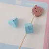Acessórios de material para corrente de celular DIY em acrílico triangular colorido Tetris, dopamina, feitos à mão