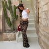 Falda Larga de Leopardo Sexy Ceñida a la Cadera Estilo Cola de Pez Transfronteriza Falda Larga hasta el Suelo Nueva Falda Larga Fluida para Mujer Europea y Americana