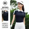 Roupas de Golfe Femininas Primavera e Verão Roupas Femininas Tops Polo Camisetas de Tênis Roupa Esportiva Roupa Esportiva