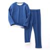 Conjunto de Ropa Interior Térmica para Niños 2022 Otoño e Invierno Nuevo para Niños y Niñas Niños Medianos y Grandes Conjunto Grueso de Ropa y Pantalones con Forro Polar