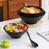 Tigela Espessa Anti-Escaldante para Uso Comercial, Tigela Grande Picante para Uso Doméstico, Tigela de Grande Capacidade Anti-Quebra para Macarrão Picante e Azedo, Tigela de Ramen