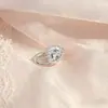 Colar Pulseira com Fecho de Pérola de Fileira Única em Forma de Coração Fecho de Extremidade Zircônia Microincrustada Botão de Suéter Fecho Acessórios para Joias DIY