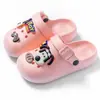 Pantuflas infantiles de EVA, diseño lindo de cachorro de dibujos animados, zuecos antideslizantes, zapatos casuales de suela blanda para niños y niñas