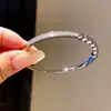 Pulsera Geométrica de Zirconia Bañada en Oro Real de 18 Quilates, Pulsera Elegante y Versátil para el Día a Día, Joyería de Lujo Ligero de Nicho al por Mayor