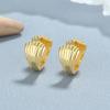 Aretes de concha de plata esterlina 925 para mujer, diseño de personalidad, sentido de la moda de lujo ligero, estilo ins, temperamento, joyería para las orejas