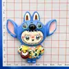 Muñeca de Carta Gigante de Dibujos Animados Accesorios de Resina para DIY Imán para Nevera Hecho a Mano Accesorios para Llavero Colgante Parche Lote