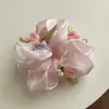 Elástico de Cabelo Satinado Tulipa Super Fada para Mulheres, Laço de Cabelo Versátil e Estiloso para Penteados de Coque