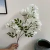 Jacaranda Simulado Venta al por Mayor Plantas Verdes de Ingeniería Flores Falsas Ramas Decorativas Patio Lila Accesorios para Fotografía de Bodas Azul y Morado