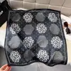 Bufanda de Seda con Estampado de Leopardo Versátil para Verano, Geométrico Ondulado, Patchwork Impreso para Mujer, Seda Sintética Estilo Coreano Elegante Decorativa para el Cuello para el Trabajo