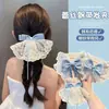 Pinzas para el pelo con lazo estilo coreano escolar para niñas, Pasadores para el pelo de niños para la parte trasera de la cabeza, Accesorios para el pelo para niñas pequeñas que van a la escuela