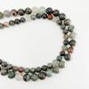 Venta directa de fábrica Piedra de sangre africana cuentas sueltas cuentas redondas pulsera collar accesorios piedra natural cuentas semiacabadas venta al por mayor
