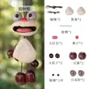 Material de Boneca de Casca de Fruta Natural Pacote de Material Artesanal Sapo Olhos Grandes Feio Fofo Pingente de Casca de Fruta Indonésia Enfeite de Pendurar Boneca Criativa