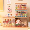 Rack de Exibição para Armazenamento de Caixas Surpresa Caixa de Armazenamento Feita à Mão Acrílico Bubble Mart Gabinete de Exibição Lego Rack de Armazenamento de Mesa