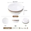 Conjunto de Louça Imitando Porcelana Estilo Levemente Luxuoso para Hotéis e Restaurantes, Incluindo Tigelas, Pratos, Copos e Colheres, Conjunto de Louça Comercial de Quatro Peças para Atacado
