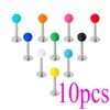 Anillo Multiusos para Perforación Corporal de Acero Inoxidable Transfronterizo Joyería de Comercio Exterior Labio Uña Ceja Nariz Set Acrílico Mate