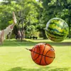 Pelota Saltarina 4D Juguete Infantil para Exteriores Baloncesto Globo con Forma de Sandía Globo Grueso a Prueba de Explosiones Decoración de Fiesta