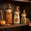 Decoraciones Colgantes Transfronterizas Set de Decoración de Otoño Espantapájaros de Madera Vintage Espantapájaros Retro