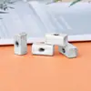 Novas Contas Espaçadoras Geométricas Retangulares Estéreo de Prata Pura S999 Cubóide Contas de Prata Material para Acessórios de Cordão Faça Você Mesmo