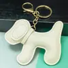 Venda Direta de Fábrica Transfronteiriça Pingente de Bolsa de Cachorro Desenho Animado Moda Criativa Couro PU Pingente Chaveiro de Carro de Cachorro