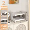 Estante de Almacenamiento Portavasos de Mesa, Estante Estrecho Pequeño para Tazas de Té de Encimera de Mesa de Comedor, Portavasos de Doble Capa, Estante de Almacenamiento para Juego de Té de Escritorio