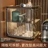 Estante de Almacenamiento Portavasos a Prueba de Polvo Estante para Tazas de Agua Tazas de Té Estante para Juegos de Té Caja de Almacenamiento para Tazas de Café