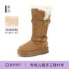 Botas de Neve Infantis com Forro de Lã, Espessadas, Novo Modelo de Inverno 2026, Botas para Meninas, Sapatos de Algodão para Crianças Maiores, Sapatos Grandes de Algodão à Prova de Vento para Exterior