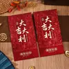 Envelopes vermelhos com relevo e carimbo dourado para atacado, envelopes de dinheiro de Ano Novo com o caractere "Fu", envelopes de presente universais para celebrações de Ano Novo e casamentos