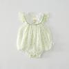 Ropa de verano para bebé niña, delgada, fresca, mameluco sin mangas tipo vaina para recién nacido, mameluco para luna llena