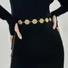 Cadena de cintura de metal de moda transfronteriza europea y americana para mujer, cadena corporal de cintura ajustable versátil retro, en stock, venta al por mayor