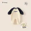 Modelo de Bem-Estar Roupas de Outono e Inverno Não Reembolsáveis para Meninas Bebês, Roupas Quentes para Recém-Nascidos, Macacão para Meninos